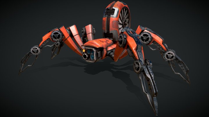 Robo Spider 3D Model