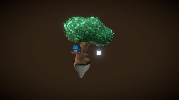 Tree diorama 3D Model