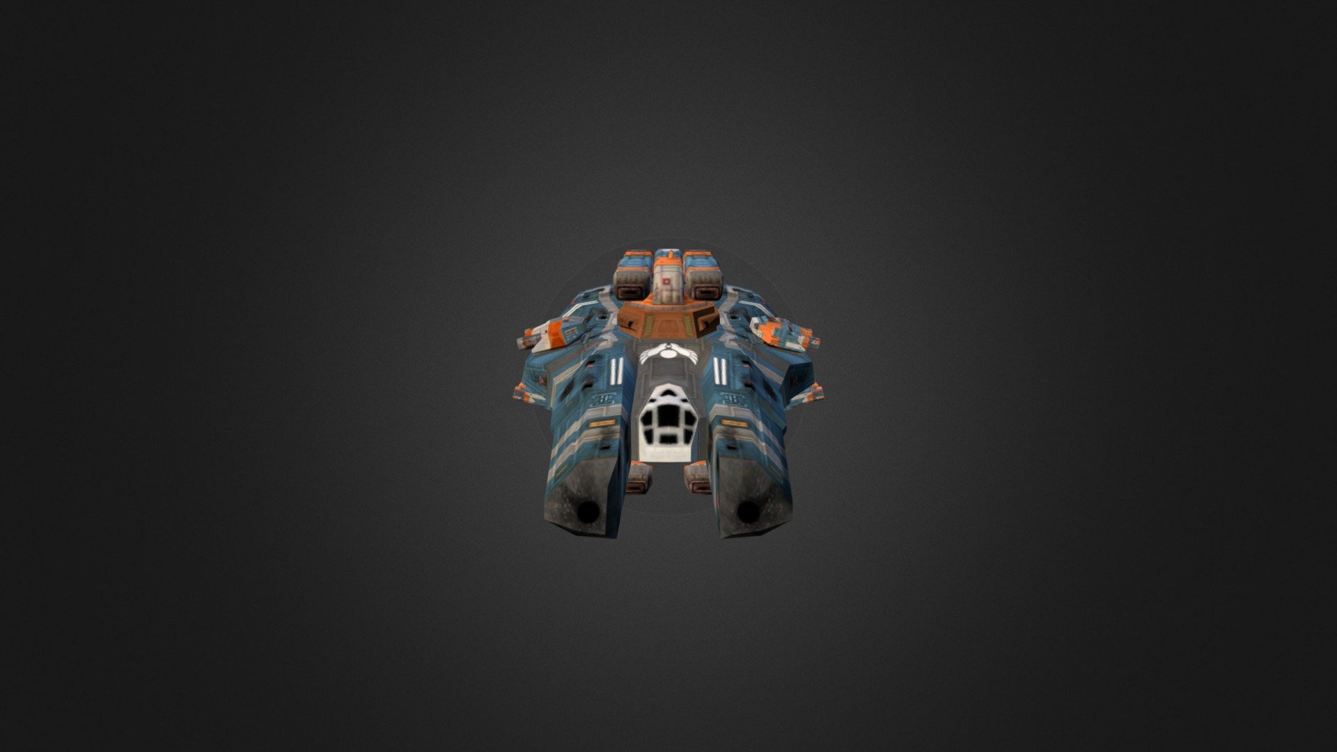 Hiigaran Pulsar Mech Gun Gunship