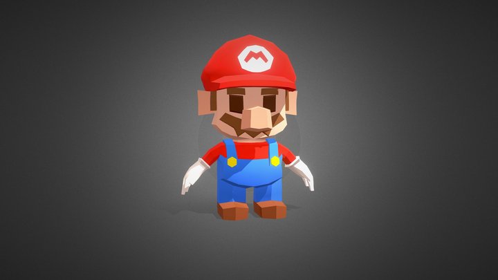 Lowpoly | Mario 3D Model