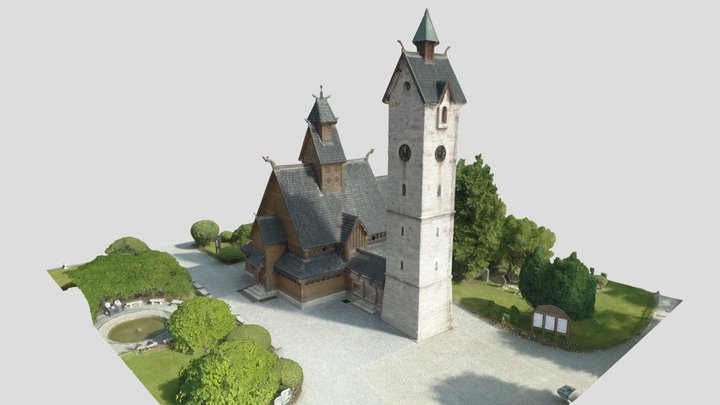 Vang Stave Church Karpacz (Świątynia Wang) 3D Model