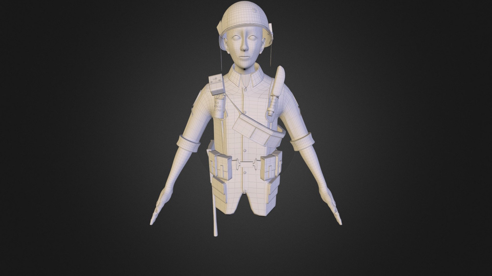 Vietnam Solider (unfinished) - 3D model by keatenh [ab4571f] - Sketchfab