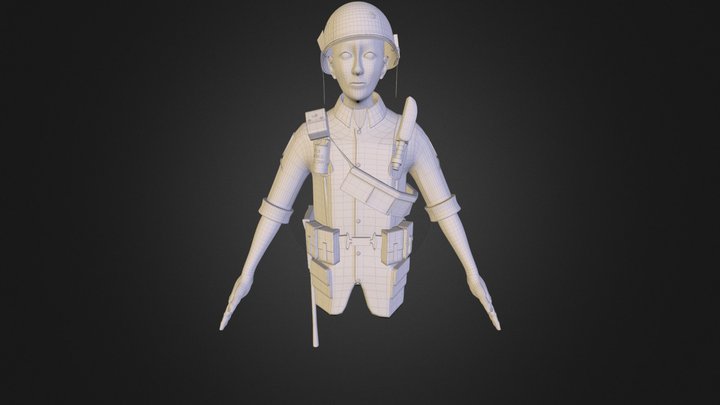 Vietnam Solider (unfinished) 3D Model