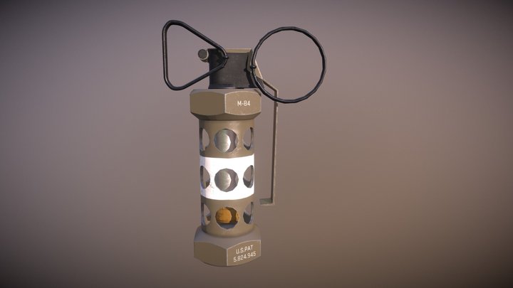 M84 Grenade 3D Model