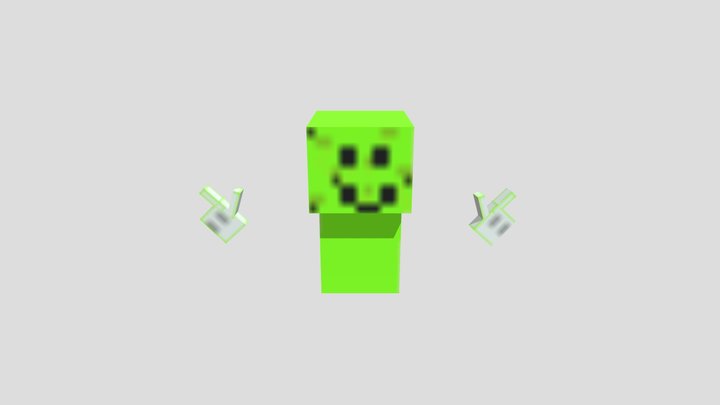 Minecraft Vtuber creeper (NOT RIGGED YET) 3D Model