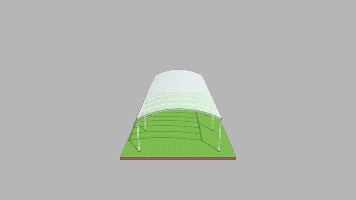 Translucent Dome Tent 3D Model