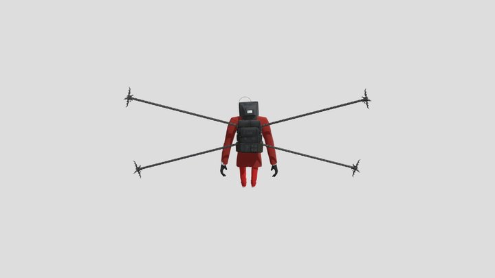 Spider Tv Man 3D Model