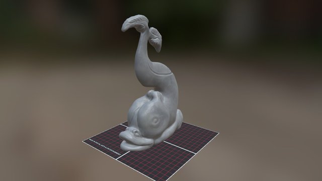 Prop_Fountain_fish_seamless 3D Model
