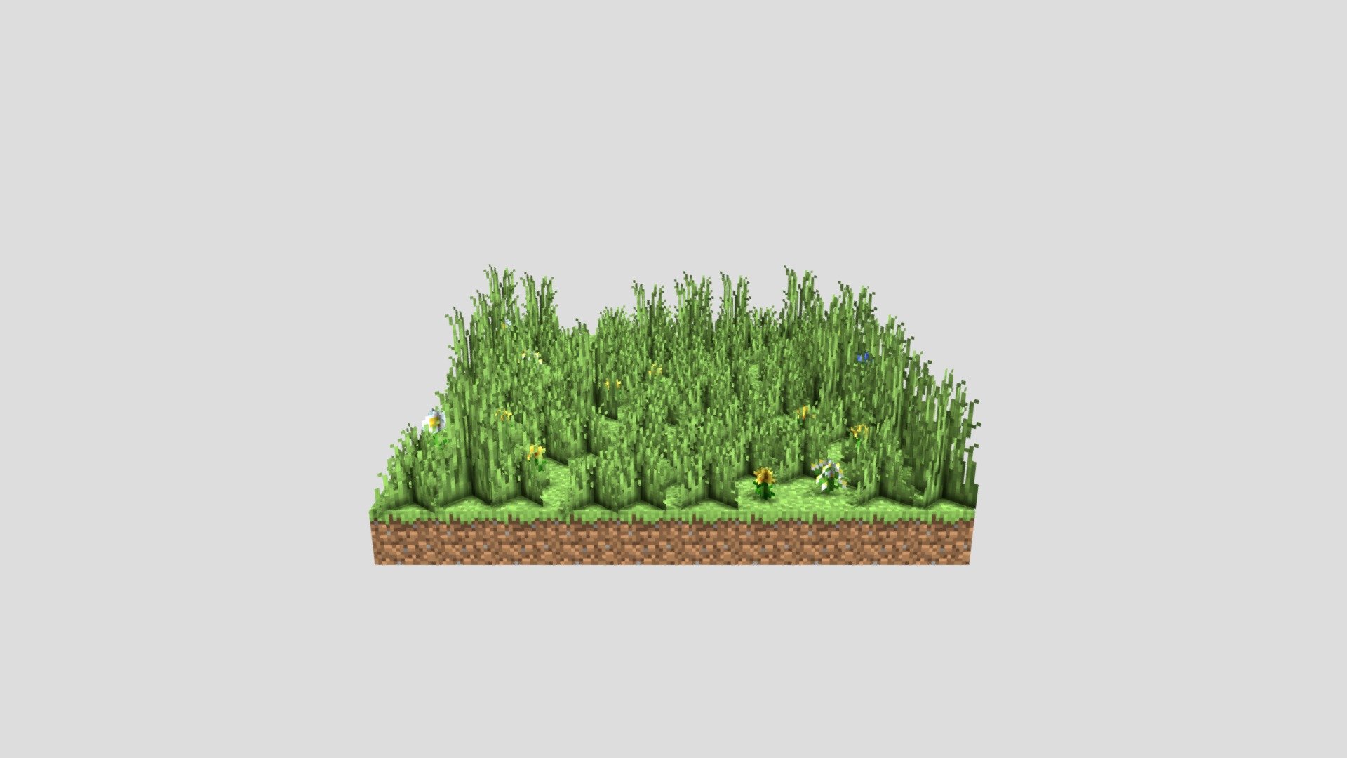 Minecraft Flatland + Flowers