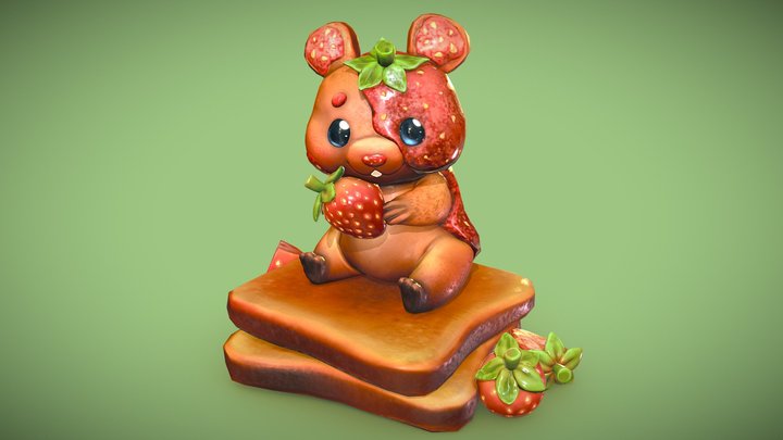 Little Strawberry Jamster 3D Model