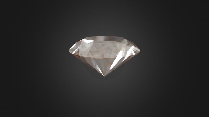 Round Diamond 57 edges 3D Model