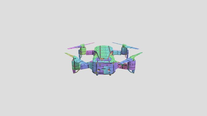 Drone UV 3D Model