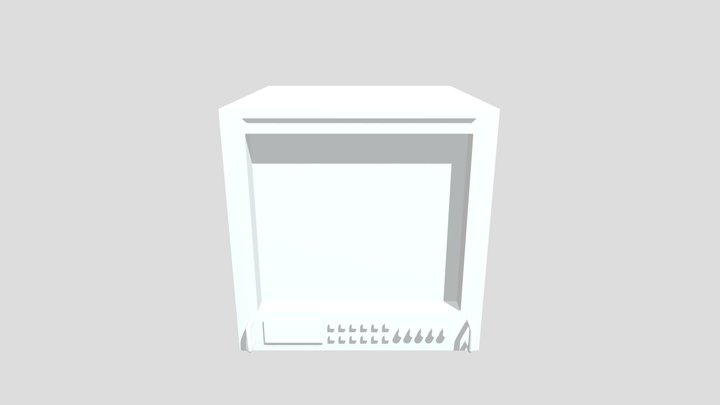 Retro BoxTv Model 3D Model