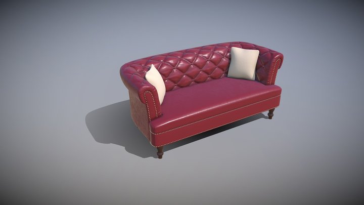 High quality Vintage Sofa Model 3D Model