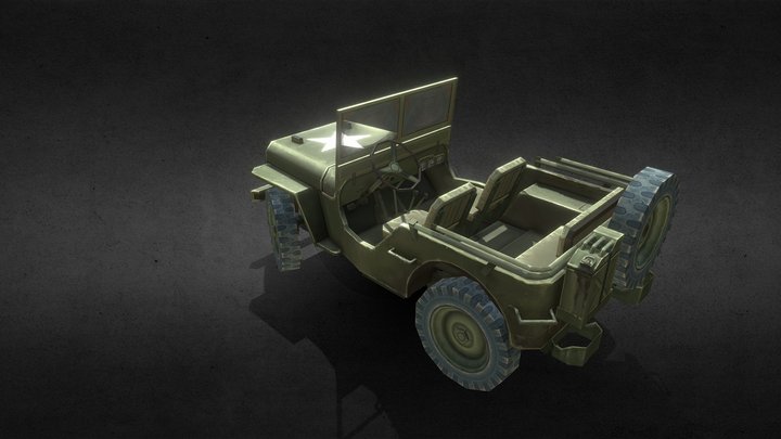 Willys Jeep 3D Model