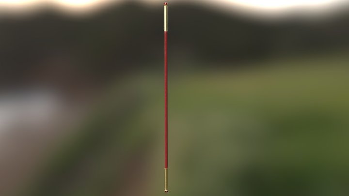Son Wukong Inspired Staff for Character Design 3D Model