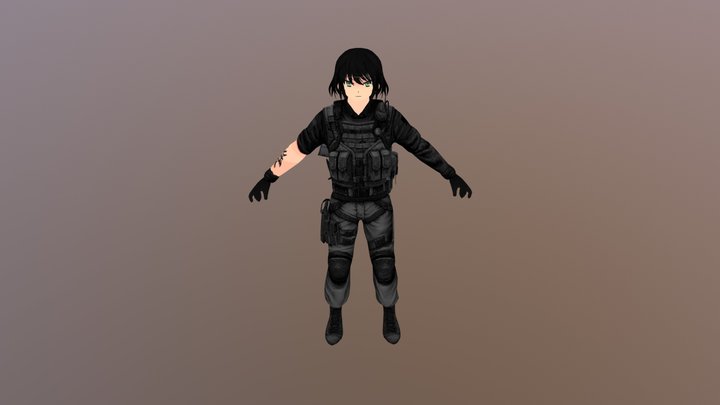 Chiquita Jormungand для VRCHAT – Free 3D Model STL
