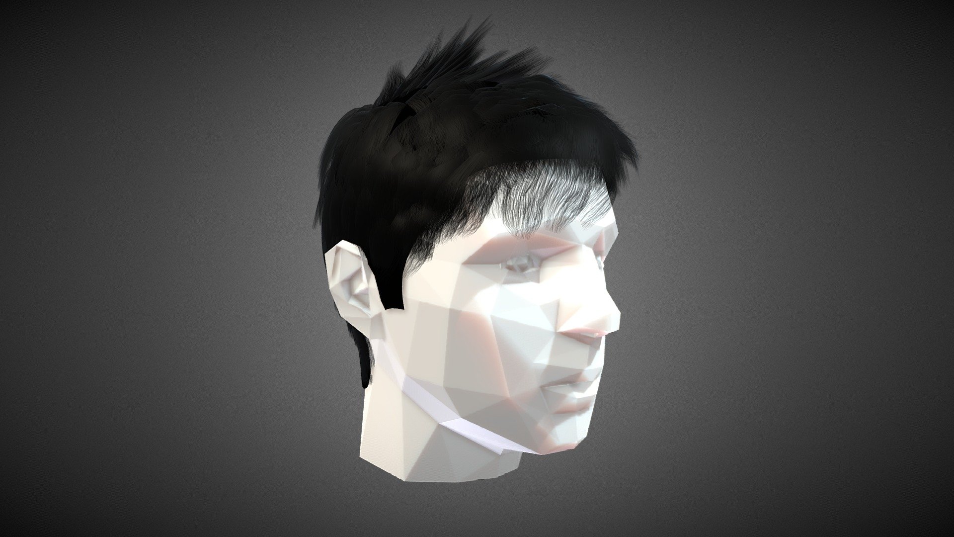 Short Haircut 3D model