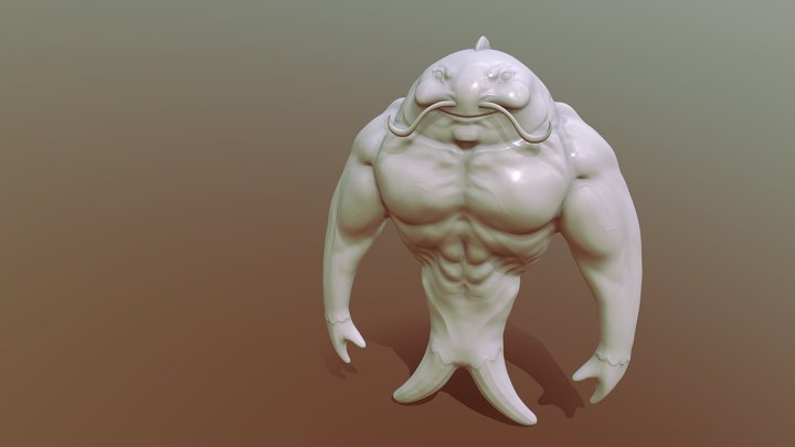 Buff Fish 3D Model
