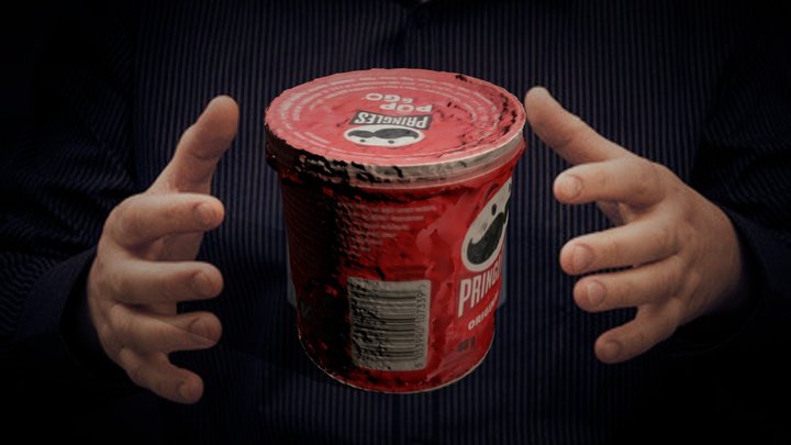 Realistic 3D Model of Pringles Can