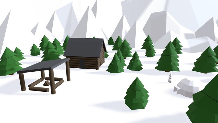 Christmas Landscape 3D Model