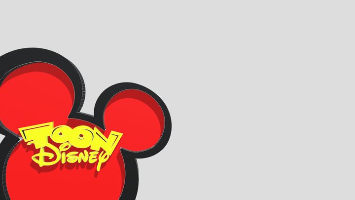 Toon Disney Logo 3D Model