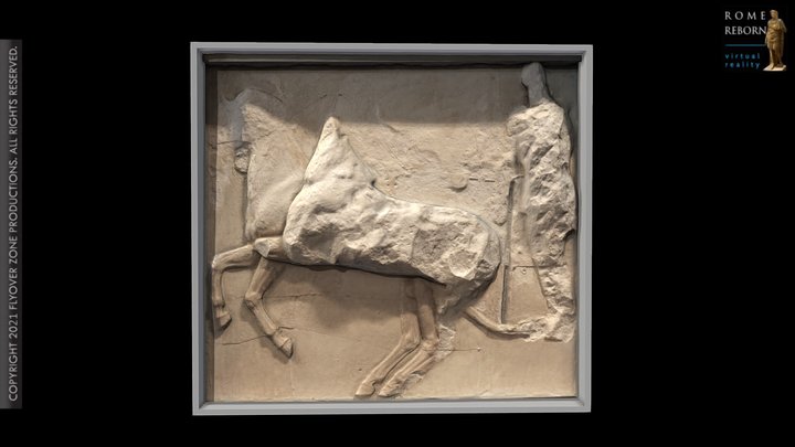 3D rendering of Metope East 10 (Parthenon)
