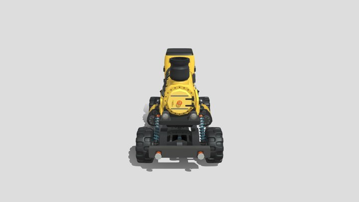 Weel-locomotive draft 3D Model