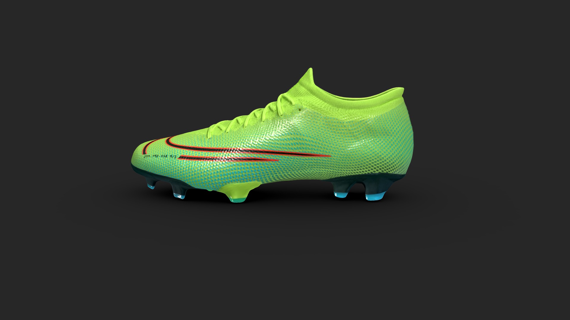 3D model Nike Mercurial Vapor 13 Pro - This is a 3D model of the Nike Mercurial Vapor 13 Pro. The 3D model is about surface chart.