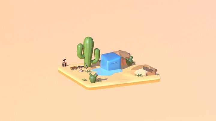 ice in the desert 3D Model