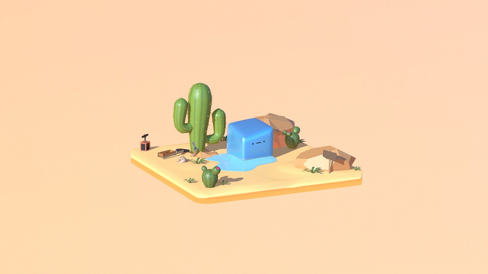 ice in the desert