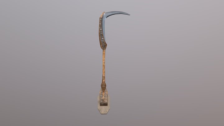 Scythe (Low Poly) 3D Model