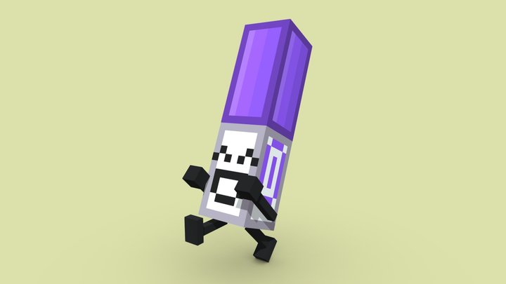 Marker from BFDI 3D Model
