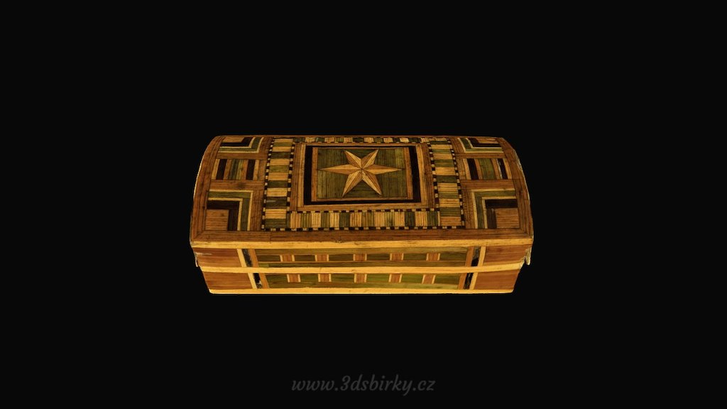 Krabice s dekorem — Sketchfab embed 3D viewer