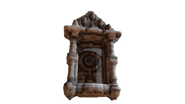 Ashapura Temple Relief 3D Model