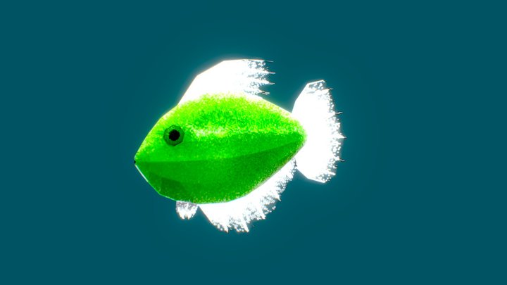Low Poly Fish 3D Model