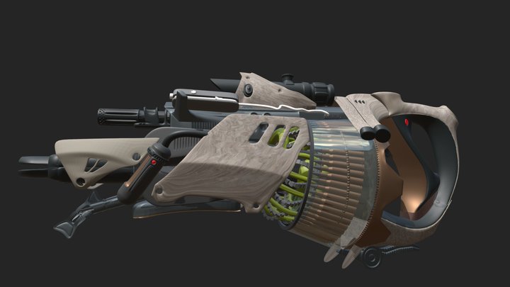 Scifi Rifle 3D Model