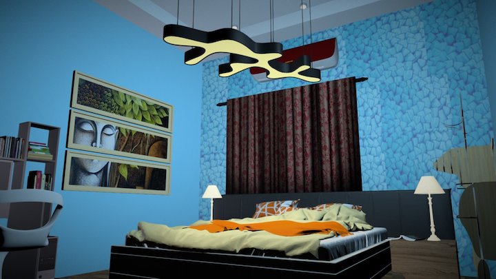 K.A.S Model Bed room 3D Model