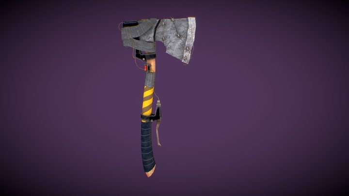 Post Apocalyptic Axe (PBR) 3D Model