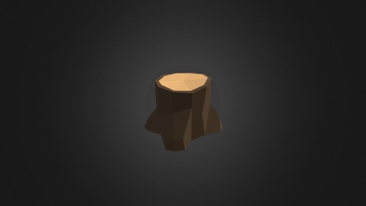 Tree Stump 3D Model