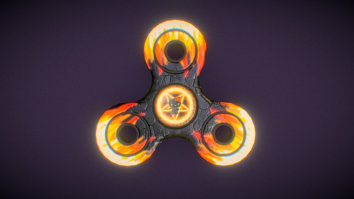 hellokitty fidgetspinner 3D Model