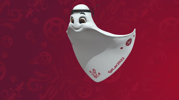 laeeb_world_cup_qatar_2022_mascot (1) 3D Model