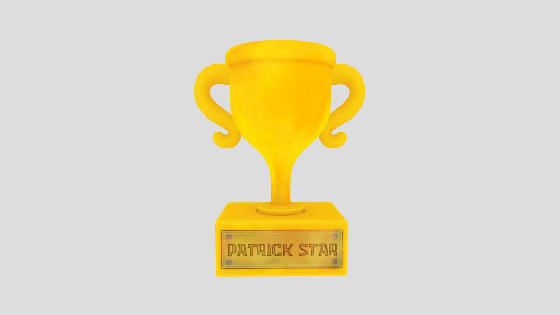 Nickelodeon All Star Brawl Patrick’s Trophy - 3D model by SMF Features ...