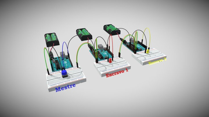 Aula 33 - Comunicação I2C - Parte I – Kostenloses 3D-Modell STL