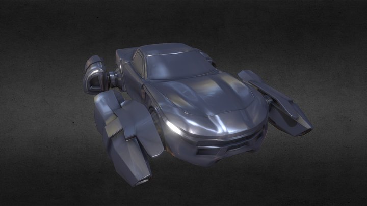 Corvette moduled concept future car 3D Model