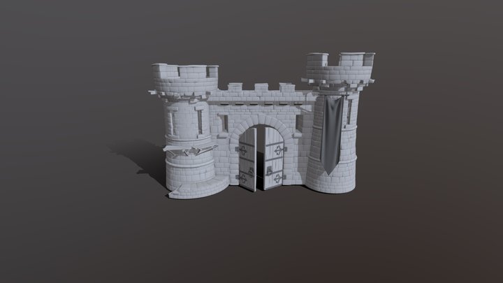 Wall Gate 3D Model