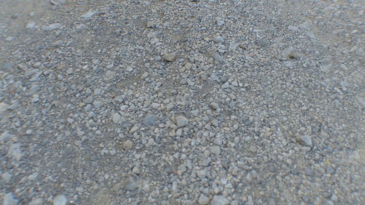 Gravel road piece 3D Model