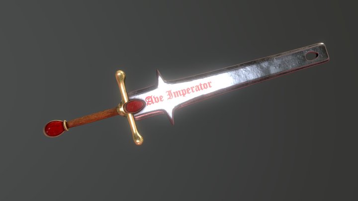 Gothic Executioner's Sword 3D Model