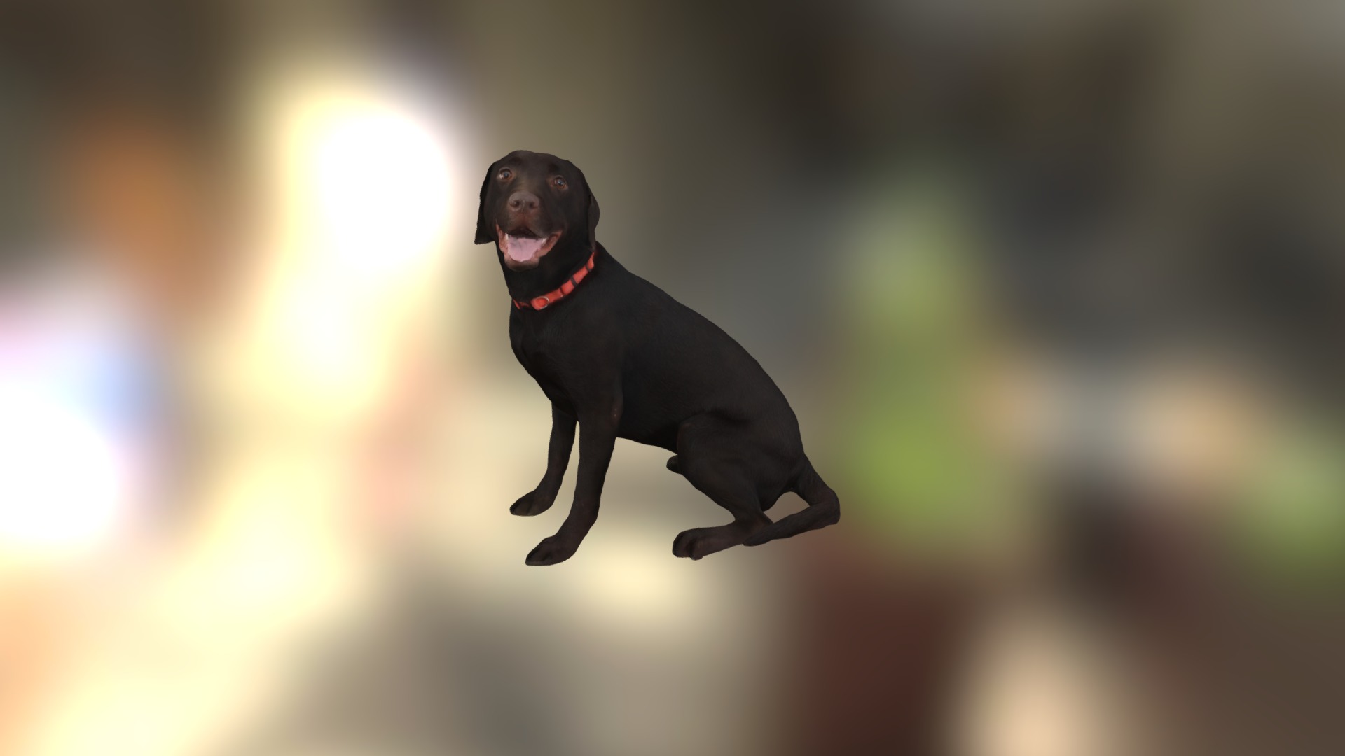 3D model Doggy - This is a 3D model of the Doggy. The 3D model is about a dog running in the sun.