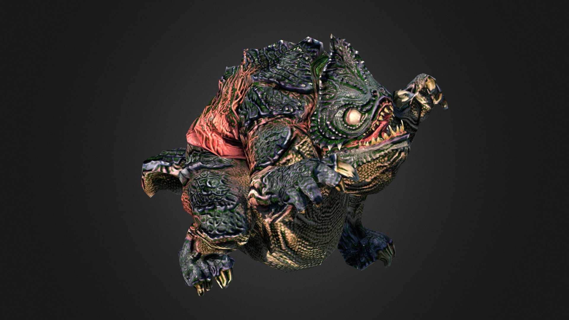 Kaiju: Infestation (2500 Polys) - 3d Model By Raultabajara [ab64b7b 